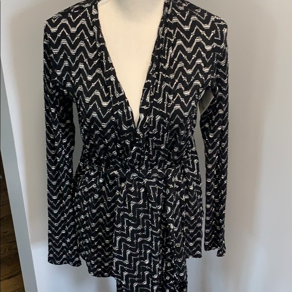 Julian Chang Wrap Cardigan XS, Black and Silver - Picture 1 of 9